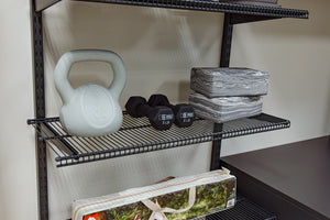 freedomRail EDGE Ventilated Shelves - Granite Gray