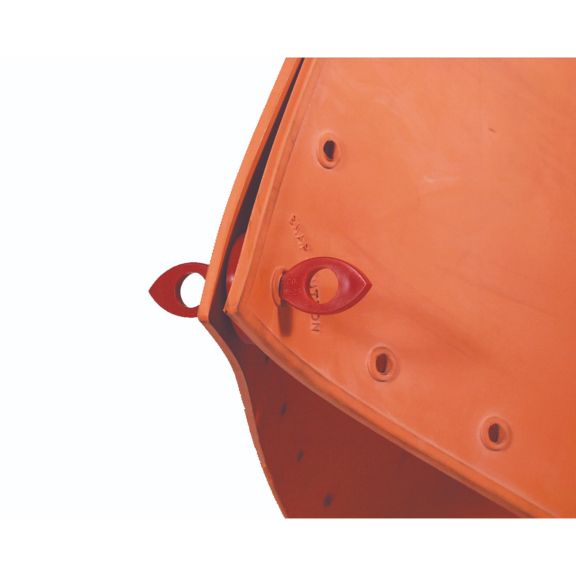 Pin Blanket Clamp 5" Jaw Opening 9.5" L 90 deg w/Pin Boots Fiberglass Reinf (HS21)