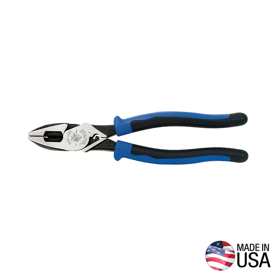 Klein Lineman's Pliers, Fish Tape Pull/Crimping, 9-Inch (J2000-9NECRTP)