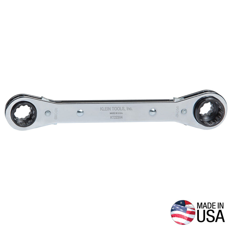 Klein Lineman's Ratcheting 4-in-1 Box Wrench (KT223X4)