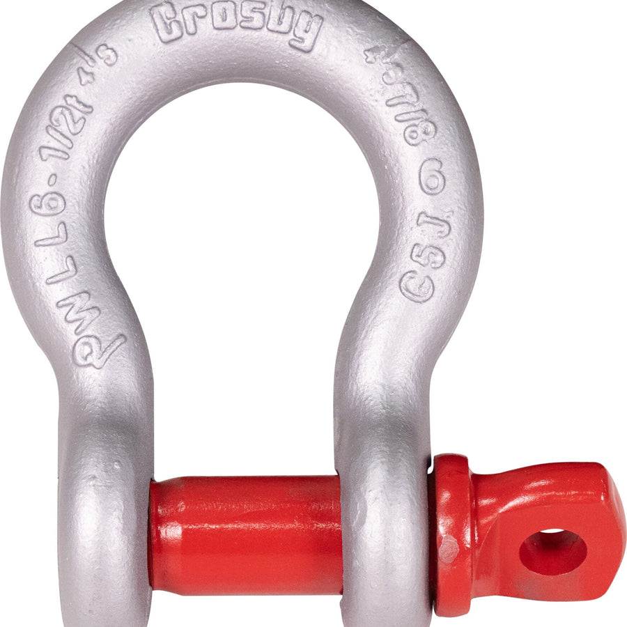 Crosby G-209 Screw Pin Anchor Shackle, 3/8-Inch, 1 Ton WLL, Galvanized (1018419)