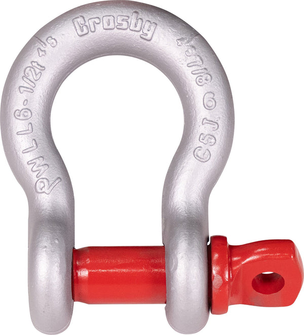 Crosby G-209 Screw Pin Anchor Shackle, 5/8-Inch, 3-1/4 Ton WLL, Galvanized (1018473)