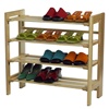 Stackable 4-Tier Shoe Storage Rack