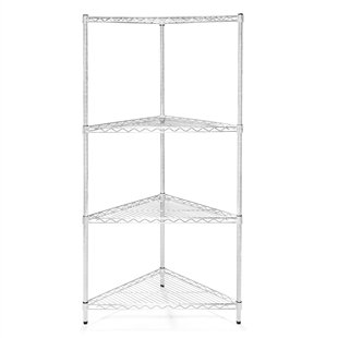 24"d Triangle Corner Shelving with 4 Shelves