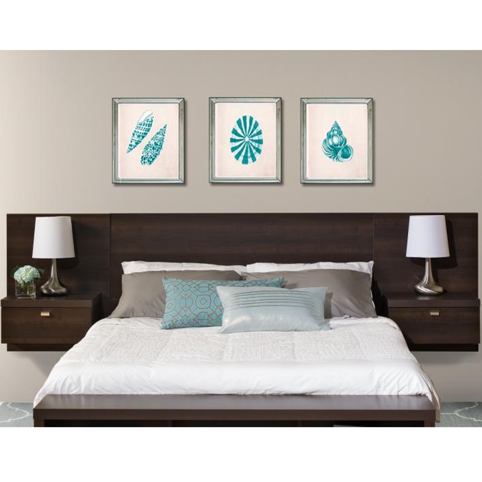 Series 9 designer floating king headboard online with nightstands