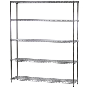 14"d x 60"w Wire Shelving Unit with 5 Shelves