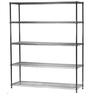 18"d x 60"w Wire Shelving Unit with 5 Shelves