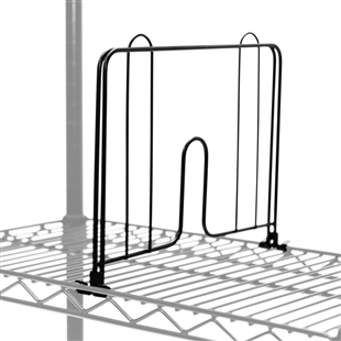 Black Dividers for Wire Shelves