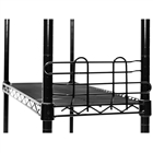 4"h Black Ledges for Wire Shelves