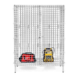 18"d Chrome Wire Security Cages