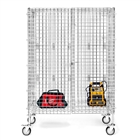 18"d Chrome Wire Security Carts