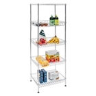 Standard Duty 14"d x 18"w x 60"h 5-Tier Chrome Wire Basket Shelving